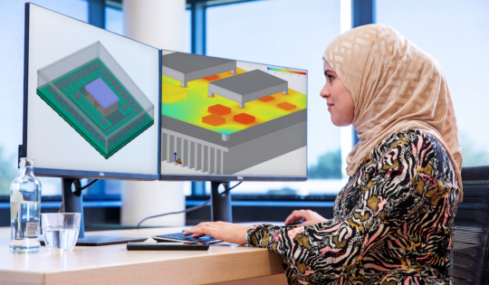 Siemens’ Embeddable BCI-ROM technology enables accurate reduced order thermal models of IC packages to be shared for 3D CFD thermal analysis in the electronics supply chain. (Image credit: Siemens Digital Industries Software)